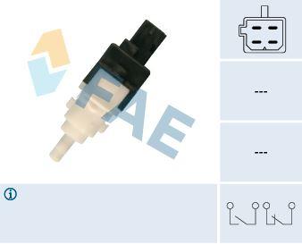 FREN PEDAL MÜŞÜRÜ ALBEA-LINEA-DOBLO-PUNTO-500-BRAVO-DUCATO 2001 => (2 FİŞLİ SİYAH-BEYAZ) (46840510) - FAE - OEM 46840510