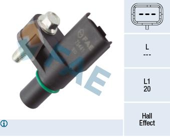 EKSANTRIK MIL SENSORU 108-2008-208-3008 I-II-301-308 II-5008- I-II-PARTNER-BERLINGO-C1-C3 II/III-C4 - FAE - OEM 9688725080