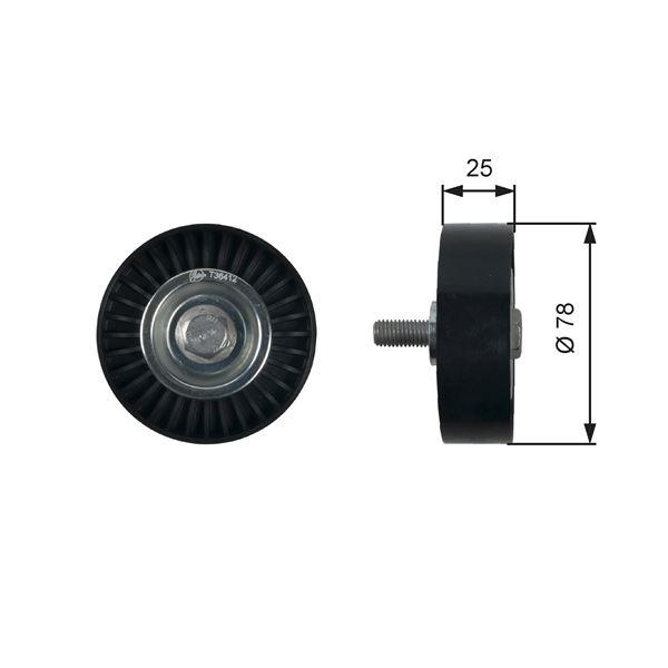 ALTERNATOR GERGI RULMANI CLS 500-63AMG 11-> - GATES - OEM 9653342680