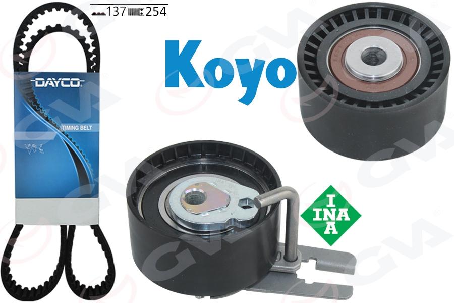 EKSANTRİK GERGİ KİTİ P206-P207-P307-P308-P407-P3008-EXPERT-PARTNER-BERLINGO-JUMPY-C2-C3-C4-C5- XSARA-FOCUS II-FIESTA V-VI VOLVO S40-C30-V50-FIAT SCUDO EURO4 1.6 HDI-TDCİ - GVA - OEM 0831.V4