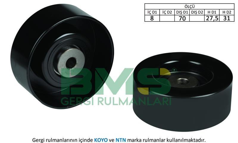 ALTERNATÖR GERGİ RULMANI CADDY 1.9D (96-00) - POLO 1.7 SDI-1.9D-1.9 SDI (94-01) - BMS - OEM 028145278M