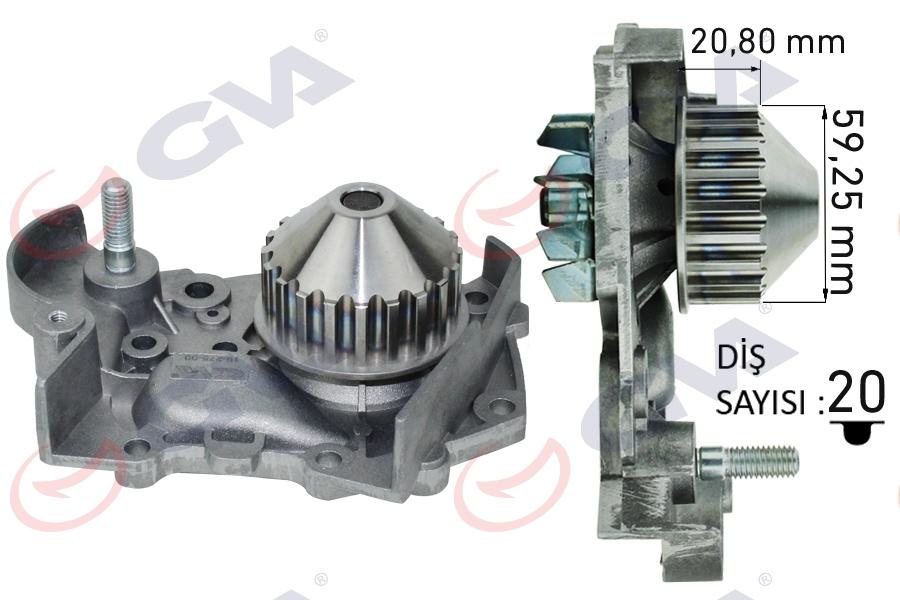 DEVİRDAİM R19-R9-CLIO-EXP 1.4 ENJ. (E6J-E7J)(PA412) - GVA - OEM 7700736091