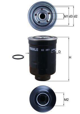 YAKIT FILTRESI COROLLA-AURIS 007-11 1.4 D4D DIZEL - MAHLE - OEM WE0113ZA5A