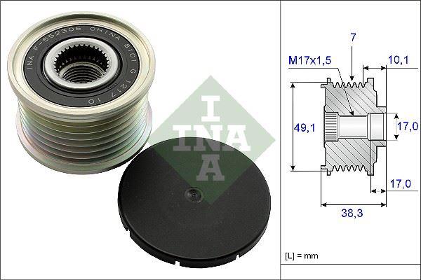 ALTERNATOR KASNAGI MEGANE III LAGUNA III MASTER MOVANO 2.0DCI - INA - OEM A6229060100