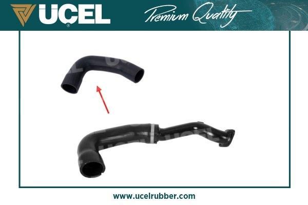 TURBO HORTUMU (TEK HORTUM) FIAT DOBLO II 10> 1.6D MTJ 2.0D MTJ (KELEPÇELİ) - UCEL - OEM 51820715