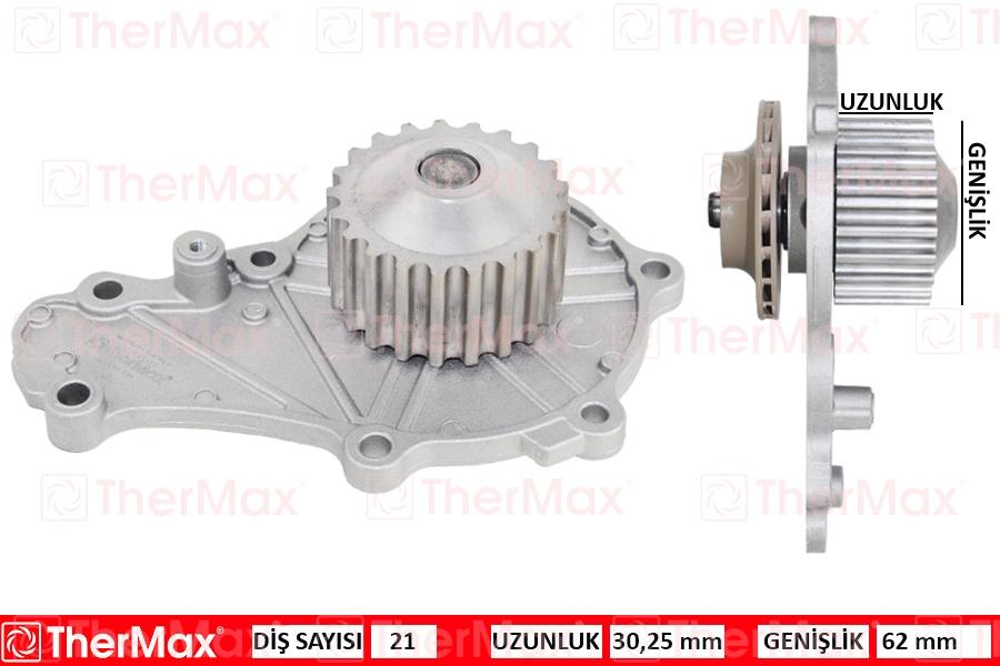 DEVİRDAİM PEUGEOT P206-P207-P208-P307-P308-P1007-P2008-BIPPER CITROEN C1-C2-C3-DS3-XSARA-NEMO 1.4 HDI DV4 FIESTA-FUSION 1.4 TDCI - THERMAX - OEM 1609417380