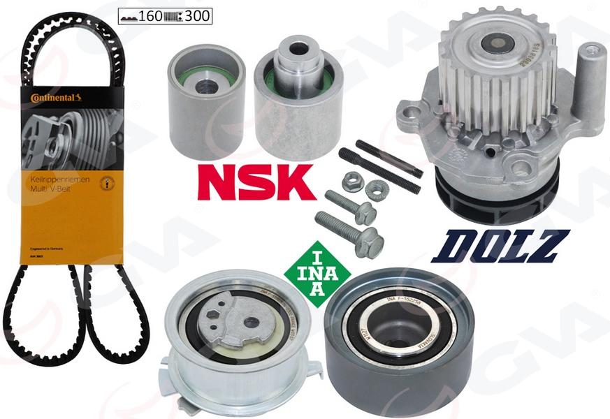 DEVİRDAİMLİ TRİGER SETİ AUDI A4-A5-A6-PASSAT-TIGUAN-SUPERB 2.0 TDI 10>(CBAA-CBAB-CBBB-CBAC-CAGA-CAHA - GVA - OEM 03L198119