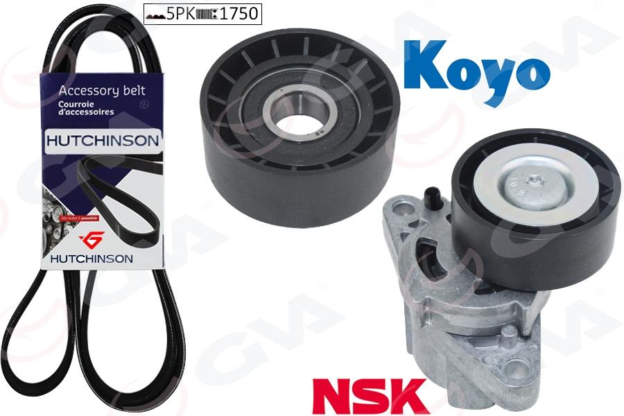 ALTERNATÖR GERGİ KİTİ(KÜTÜKLÜ)CLIO II-KANGOO-MEGANE I-SCENIC I-LOGAN 1.4-1.6 16V(KLİMALI+HİDR) (K015PK1750) - GVA - OEM 7701477521
