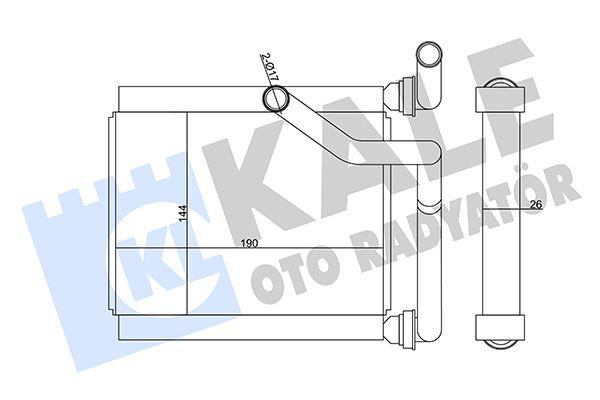 KALORİFER RADYATÖRÜ HONDA JAZZ 1.4L L13A1 GD1 02-07 - ALEMİNYUM - KALE - OEM 79110SAAG02