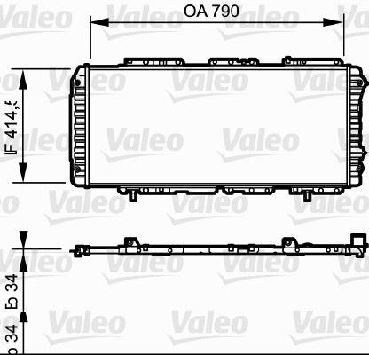 RADYATÖR BOXER-DUCATO-JUMPER (97-02) 1.9D-2.5D-2.8HDI (AC+MEK) (790x415x34) - VALEO - OEM 1330.L5