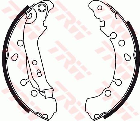 ARKA KAMPANA PABUÇ BALATA TOYOTA YARIS 1.0L 1KR-FE KSP90 KSP130 06-20 / 1.3L 2SZFE SCP90 VVTI 06-11 / 1.33L 1NR-FE NSP90 NSP130 06-17 / 1.4L 1NDTV NLP90 NLP130 06-18 - TRW - OEM 044950D040
