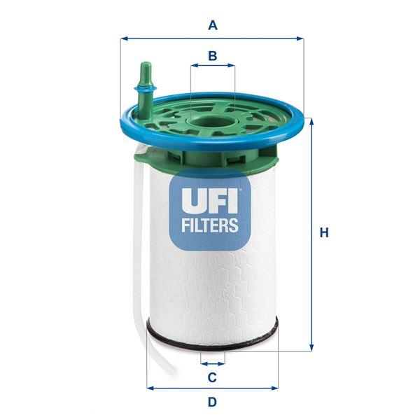YAKIT FİLİTRESİ BOXER-JUMPER 2.0 BLUE HDI 15> - UFI - OEM 77366641