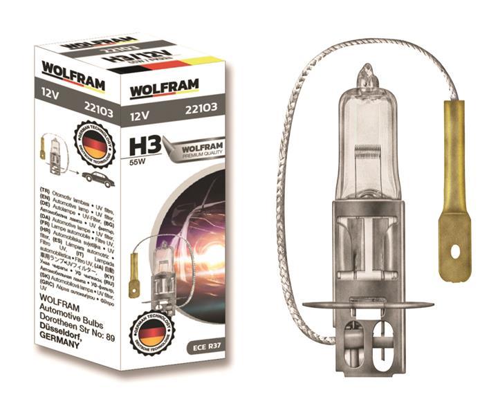 AMPUL 12V H3 100 PK22s STANDART IŞIK 62201 - WOLFRAM