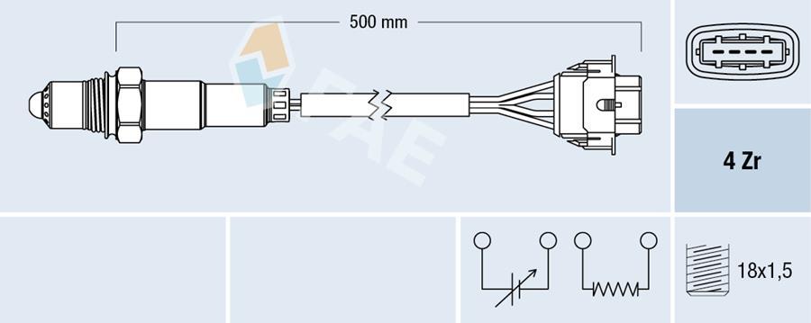 OKSIJEN SENSORU KONUM 1 ASTRA H-VECTRA C-ZAFIRA B  A16XER-Z18XE - FAE - OEM 9202575