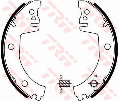 ARKA FREN BALATASI PABUC FAVORIT 89-97 FELICIA 200×32mm - TRW - OEM 115330149