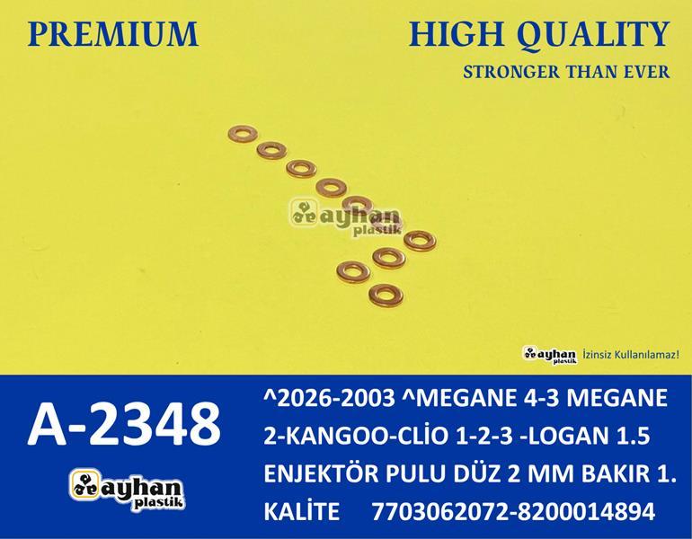 ENJEKTÖR PULU (RONDELA) K9K LGN I-II-KNG II-MGN-CL - AYHAN - OEM 7703062072