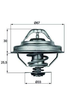 TERMOSTAT 92 °C BMW M40 M42 M50 M52 E36 E34 E39 E38 - MAHLE - OEM 11537511083