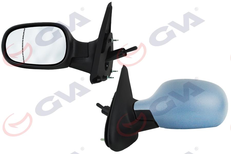 DIŞ DİKİZ AYNASI SOL MEGANE 99> MEKANİK+ASTARLI+ASFERİK 1 FİŞ VM-129PAL - GVA - OEM 7701471858