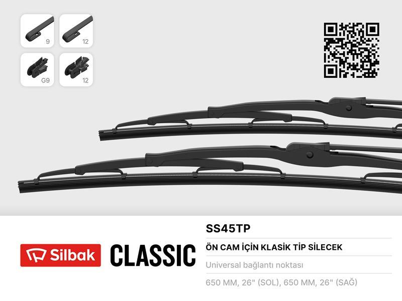 SİLECEK SÜPÜRGESİ 650MM VOLVO FH12-IVECO EURO CARGO-TECH-STRALIS-TRAKKER-MERCEDES ATEGO-AXOR-BENZ 17 22-3336-1729-4850 - SILBAK