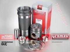 PİSTON+SEGMAN FIESTA/FUSION/BIBPER/MEMO/C2/C3/206/307 1,4 TDCİ/HDİ 68 PS (DV4 EURO 4) STD (-0,20 KISA) ( ÇAP: 73,7 MM) - YENMAK - OEM 2S6Q6K108AA