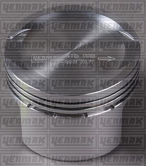 PİSTON+SEGMAN (STD) (71.20MM) FIAT PALIO 1.2 8V (87-835900-12) - YENMAK - OEM 71715335