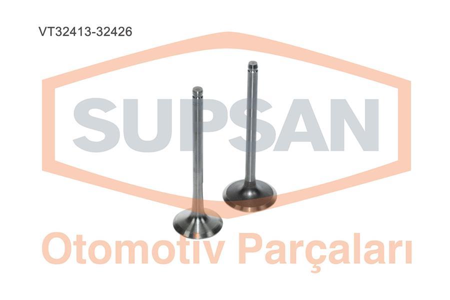 SUBAP EMME+EKSOZ (IN-4 EX-4) DACIA LOGAN 1.4-1.6 8V (K7M750-K7J710) - SUPSAN - OEM 8200243524