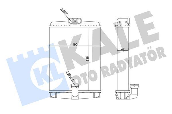 KALORIFER RADYATORU MERCEDES W210 W220 C215 R170 C208 A208 - KALE - OEM A2108300661