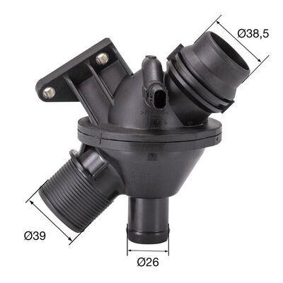 TERMOSTAT 108 ºC BMW N20 F10 F20 F21 F22 F23 F30 F80 F31 F34 F32 F82 F33 F83 F36 E84 F25 F26 F15 F85 - MAHLE - OEM 11538635689