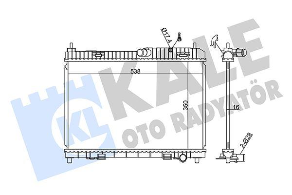 SU RADYATÖRÜ FORD BMAX-FİESTA 08> 1.25-1.4-1.6 ZETEC - KALE - OEM 8V51