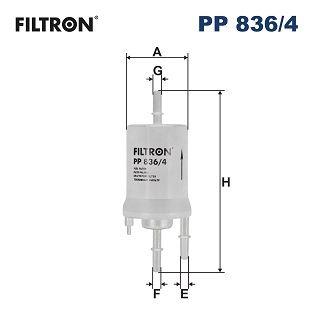 YAKIT FİLTRESİ GOLF V-JETTA III-POLO IV-CADDY III-FABIA II-OCTAVIA II-A3-IBIZA IV-1.4-1.6 16V(4 BAR) (PP836.4) - FILTRON - OEM 6Q0201051A
