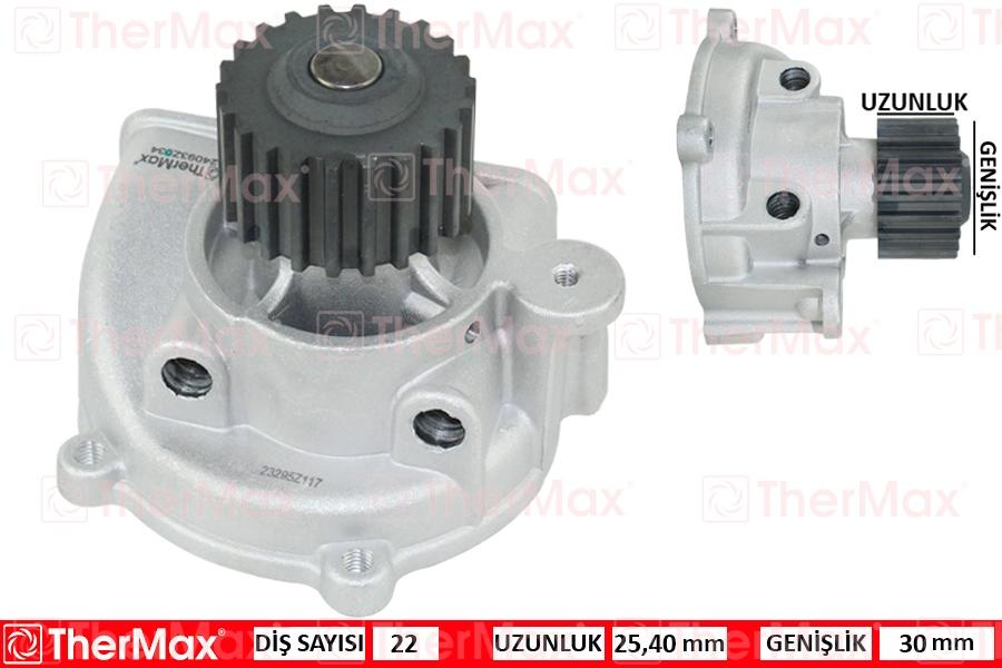 DEVİRDAİM SU POMPASI MAZDA E2200 R2 / KIA BESTA R2 - THERMAX - OEM OK04R15010