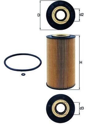 YAG FILTRESI MERCEDES OM628 W211 W463 W163 W220 - MAHLE - OEM A6281800009