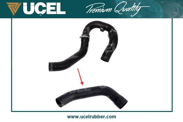 TURBO ÇIKIŞ HORTUM (BÜYÜK DİRSEK BORUSUZ) FIAT DOBLO III 15>23 1.3D MULTIJET - UCEL - OEM 519017520