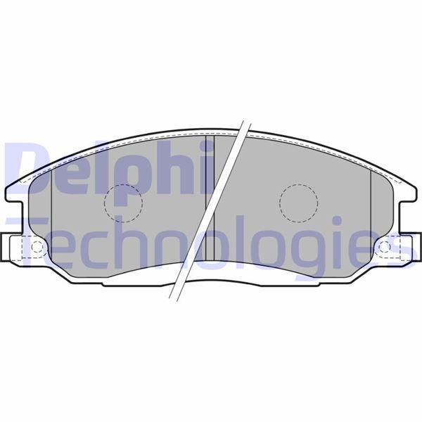 FREN BALATASI ON (149 MM) HYUNDAI STAREX 97- SANTA FE 01-07 - DELPHI - OEM 4813008260