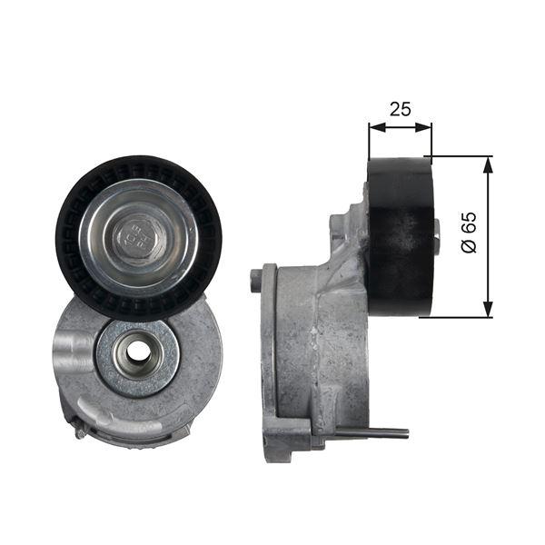 ALTERNATÖR GERGİ RULMANI (KÜTÜKLÜ) ZAFIRA-VIVARO C-P3008-P308-P5008-P508-P407-EXPERT-C4-C5-C8-DS4- DS5-JUMPY-P508-P407 2.0 HDI 165-2.0 HDI 06> MONDEO IV 07>14 KUGA I 07>14 S-MAX 07>14 2.0 TDCI - GATES - OEM 1611425780
