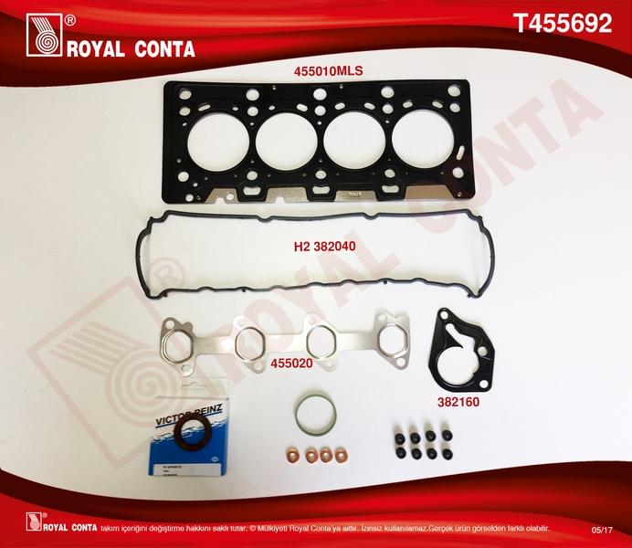 UST TAKIM CONTA (SKT KECELI REINZ SUBAP LASTIKLI) RENAULT MEGANE II CLIO III FLUENCE SCENIC II-III 15 DCI 05- K9K (103-P106-110 HP) - ROYALCONTA - OEM 7701476729