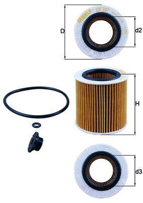 YAG FILTRESI BMW N20 F10 F20 F30 F22 F32 F34 F36 E84 E89 - MAHLE - OEM 11427953125