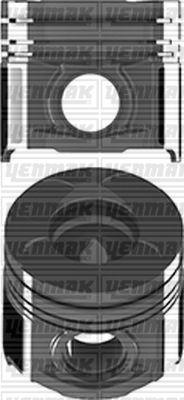 MOTOR PISTON+SEGMANI (0.60) STILO BRAVO CROMA DOBLO ASTRA ALFA 147/156/166 1.9CDTI/1.9JTD/2.4JTD (04-10)  #### - YENMAK - OEM 93185781