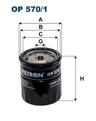YAĞ FİLTRESİ ASTRA G (98-05)-ASTRA H-COMBO 05=> CORSA C 00=> VECTRA C 02=> 1.4-1.6-1.8-2.0T - FILTRON - OEM 93179720