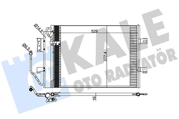 KLIMA RADYATORU MERCEDES A-CLASS W168 97>04 - KALE - OEM A1685000454