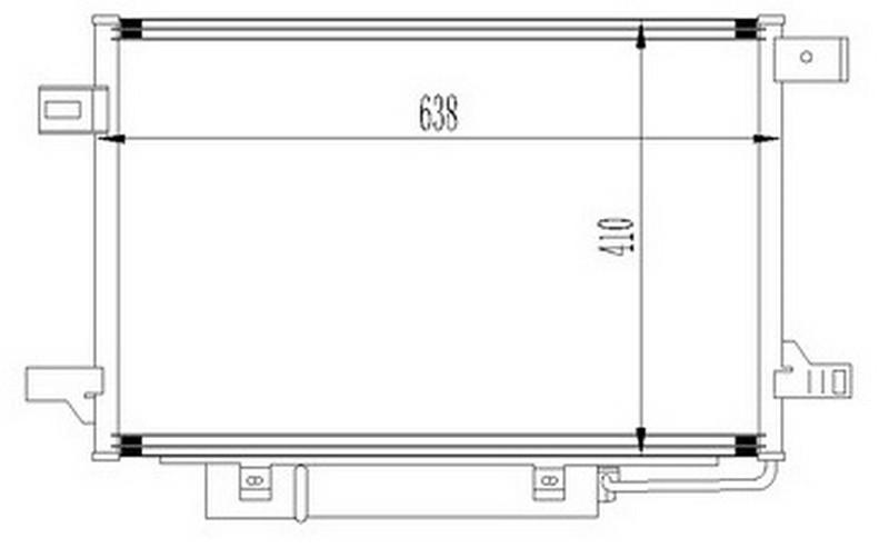 KLIMA RADYATORU MERCEDES W169 W245 - ORIS - OEM A1695001254