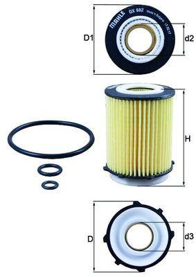 YAG FILTRESI MERCEDES M270 M274 W204 W205 W176 W177 W246 W212 W213 - MAHLE - OEM A2701800109