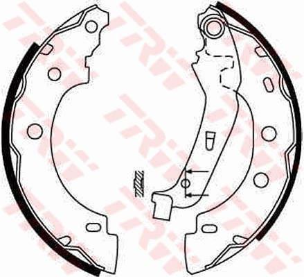 ARKA FREN BALATASI PABUC KANGOO-KUBISTAR 1.2/1.4/1.5/1.9 - TRW - OEM 7701207555