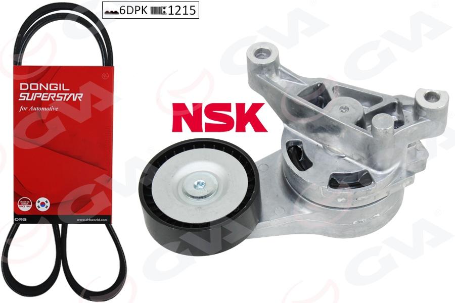 ALTERNATÖR GERGİ KİTİ KÜTÜKLÜ CADDY (04-10) BJB-BLS-GOLF V BXE-TRANSPORTER (AXB) 1.9 TDI (6DPK1215) - GVA - OEM 03G903315A