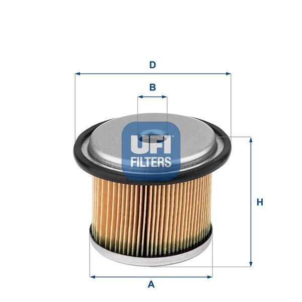 YAKIT FİLTRESİ PARTNER-BERINGO-EXPERT-JUMPY-P205-P306-P309-P405-P406-P806-XSARA-ZX-BX-XANTIA-EVASION-C15 1.7-1.8-1.9 D (XUD7-XUD7T-XUD9A) (DİZEL) - UFI - OEM 1606451188