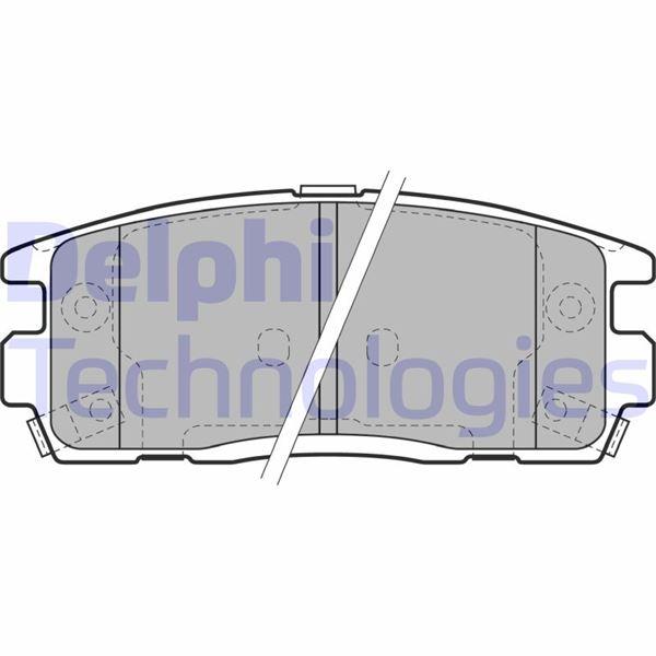 FREN BALATASI ARKA (110 MM) OPEL ANTARA A CHEVROLET CAPTIVA  EQUINOX DAEWOO WINSTORM 06- - DELPHI - OEM 1605123