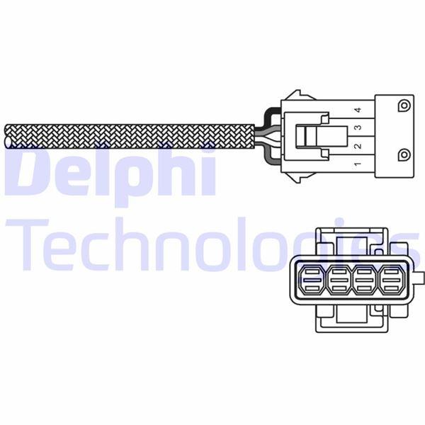 OKSIJEN SENSORU P206 P207 P307 PARTNER KFX TU3JP - DELPHI - OEM 1628.CW