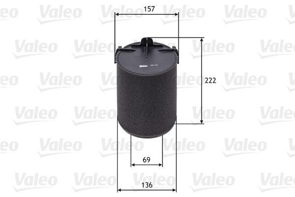 HAVA FİLTRESİ GOLF-CADDY III-PASSAT-JETTA III-TOURAN-TOLEDO III-OCTAVIA-LEON1.2TSI-1.4TSI-1.6-2.0FSI - VALEO - OEM 1K0129607C