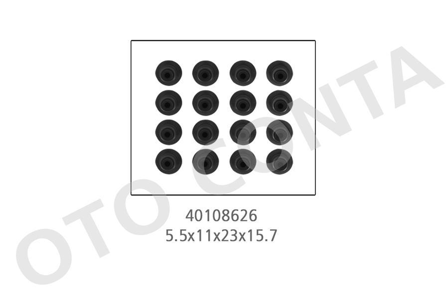 SUBAP LASTİĞİ (16 adet) CLIO II-KNG-TWINGO I 1.2 16V 01=> (5.5x11x23x15.7mm) (D4D700-720-D4F702-704) - OTOCONTA - OEM 8200082487