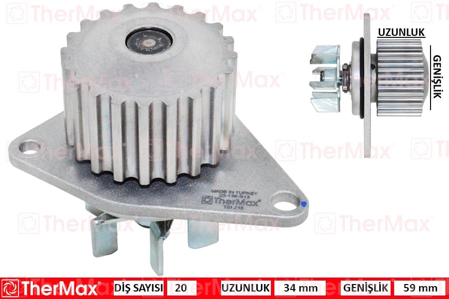 DEVİRDAİM P106 I-II-206-PARTNER-BERLINGO-C15-SAXO-XSARA 96> 1.4(PA628) (T) - THERMAX - OEM 1207.18
